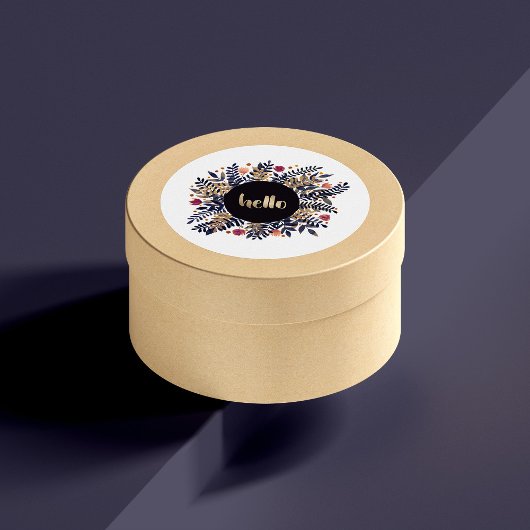 hallo najaar ronde sticker