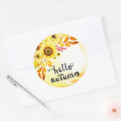 hallo najaar ronde sticker (Envelop)