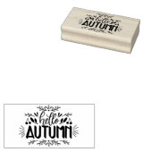 hallo najaar rubberstempel (Gestempeld)