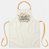 hallo najaar schort (Voorkant)