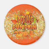 hallo najaar tekst en kleur aanpassen magneet (Voorkant)