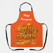 hallo najaar tekst en kleur aanpassen schort (Voorkant)