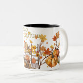 hallo najaar tweekleurige koffiemok (Voorkant rechts)