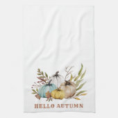hallo najaar Waterverf Pumpkins Kitchen Towel Theedoek (Verticaal)