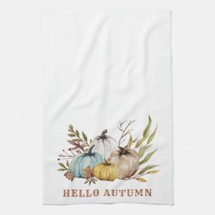 hallo najaar Waterverf Pumpkins Kitchen Towel Theedoek