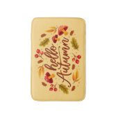 hallo Najaars Herfst Startdecor najaarkleuren Badmat (Voorkant Verticaal)