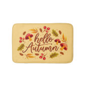 hallo Najaars Herfst Startdecor najaarkleuren Badmat (Voorkant)
