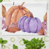 hallo najaarse Waterverf pomkins Theedoek (Gevouwen)