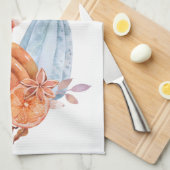 hallo najaarse Waterverf pomkins Theedoek (Quarter Fold)