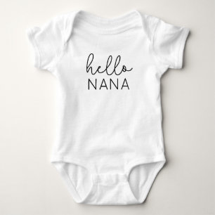 hallo NANA-aankondiging gepersonaliseerd voor oma Romper