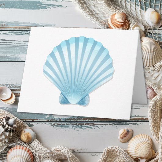 Hallo Nautische Shell Beach Wedding Kaart