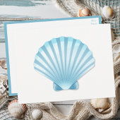 Hallo Nautische Shell Beach Wedding Uitnodiging Briefkaart