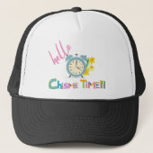 Hallo Nee! Chisme Time Pet-Trendy Fun Gossip Lover Trucker Pet (Voorkant)
