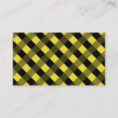 Hallo Nee! Geel en zwart privé bijlesdocent Visitekaartje (Achterkant)