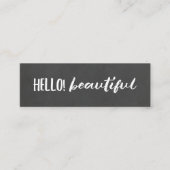 Hallo Nee! Prachtig schoolbord Mini Visitekaartje (Voorkant)