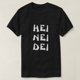 Hallo nee, zij in het Noors zwart T-shirt