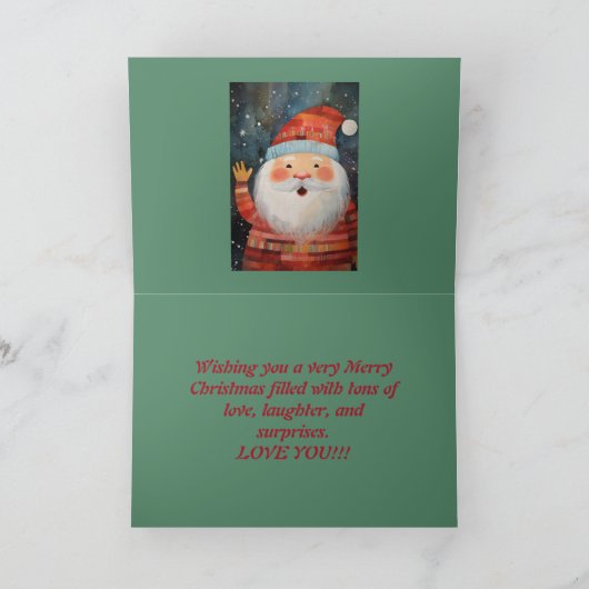 HALLO NEEFJE KERST KAART (Binnen)