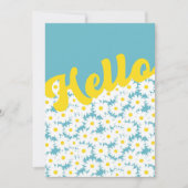 Hallo Negatieve ruimte Daisies Bedankkaart (Voorkant)