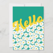 Hallo Negatieve ruimte Daisies Bedankkaart (Voorkant)