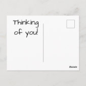 Hallo Negatieve ruimte Daisies Briefkaart (Achterkant)
