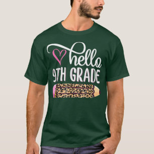 hallo negende graad van het team negende graad ter t-shirt