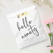 Hallo negentig minimalistisch eenvoudig 90ste verj bedankzakje (Gezegeld)