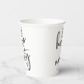 Hallo negentig minimalistisch eenvoudig 90ste verj papieren bekers (Rechts)