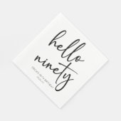 Hallo negentig minimalistisch eenvoudig 90ste verj servet (Hoek)