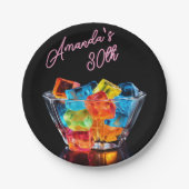 Hallo Neon Blacklight Papieren Bordje (Voorkant)