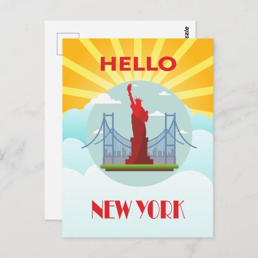 Hallo New York reizen Briefkaart (Voorkant / Achterkant)