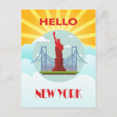 Hallo New York reizen Briefkaart (Voorkant)