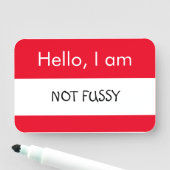hallo... Niet Fussy Naamplaatje (In situ)