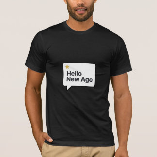 Hallo Nieuw-Tijdperk Eenvoudige Verjaardag T-shirt