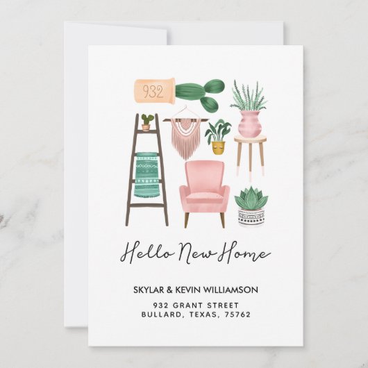 hallo nieuwe startpunt | Planten en meubels, gesch Aankondiging (Voorkant)