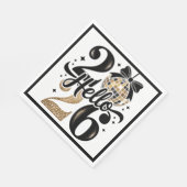 Hallo nieuwjaar 2026 servet (Hoek)
