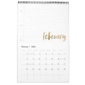 hallo Nieuwjaar beste jaar ooit | Lijnpapier voor  Kalender (Feb 2026)