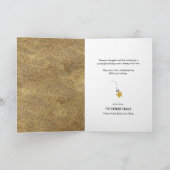 hallo nieuwjaar Festive Fireworks Gold Glitter Chi Feestdagen Kaart (Binnen)