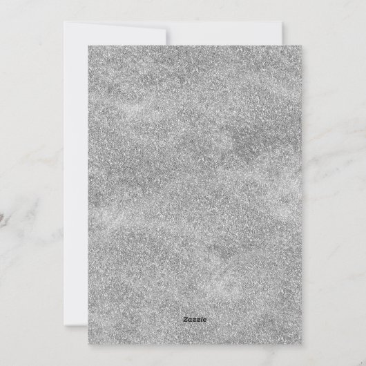 hallo nieuwjaar Festive Fireworks Gold Glitter Chi Feestdagenkaart (Achterkant)