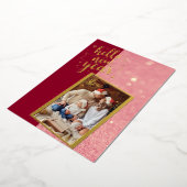 Hallo Nieuwjaar Folie Feestdagenkaart (Gedraaid)