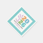 hallo nieuwjaar oude, moderne Humor voor aangepast Servet (Hoek)