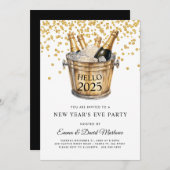 Hallo Nieuwjaarsfeest 2025 Kaart (Voorkant / Achterkant)