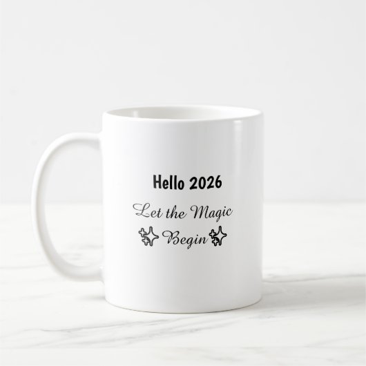 Hallo Nieuwjaarsmok Koffiemok (Links)