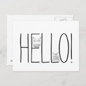 Hallo Night Owls Briefkaart (Voorkant / Achterkant)