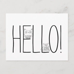 Hallo Night Owls Briefkaart