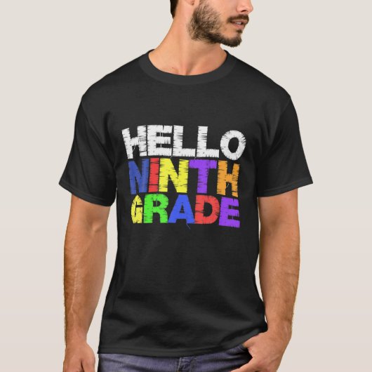 hallo Ninth Grade Freshman 9Th Grade Student T-shirt (Voorkant)