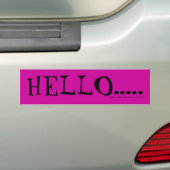 Hallo NL... Bumpersticker (Op auto)