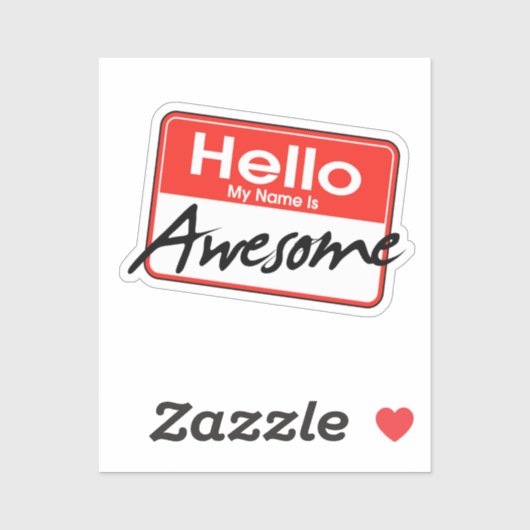 HALLO NL Mijn naam is Geweldige Sticker (Vel)