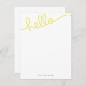 hallo Note Cards Kaart (Voorkant / Achterkant)