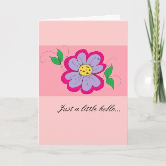 hallo notecard-blanco kaart (Voorkant)