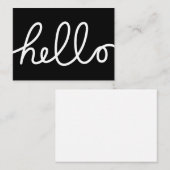 hallo notitiekaartje (Voorkant / Achterkant)